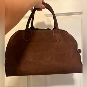 Brown Suede Women’s Tote Bag